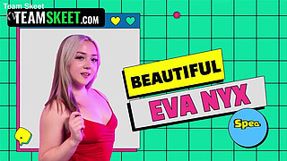 Blindfolded & Horny: Eva Nyx and Axel Haze Compete in a Quiz to See Who Gets to Dominate and Fuck