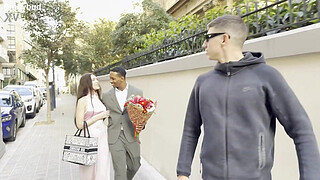 Jesus Reyes shares his wife Mary Rock with his on their wedding day interracial double penetration