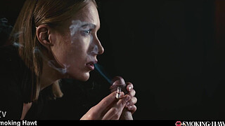 Beautiful Blonde Smoking Cowgirl Sex - Angelika Grays Blowing Cigarette Smoke Handjob