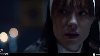 Russian Redhead Nun Used in Freeze Time Fuck - Hot Blasfemy Real Life Doll Sex with Sata Jones