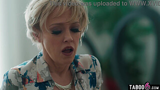 Marriage counselor granny fucks troubled black client in her office