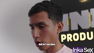 Young Latinos strip naked and fuck their big-assed Argentinian friend in the arse.