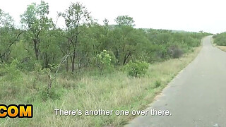 Nympho African Girlfriend Sucks My White Shaft After Exotic Safari Date