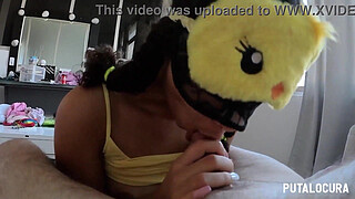 PutaLocura - Anonymous with a huge booty Luna Dark receives Torbe's milk in her wet pussy