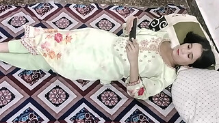 Indian Stepsister Watching Porn Om Mobile Fucked Hard By Stepbrother - Hindi Audio