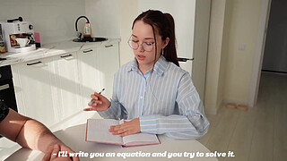 Fucked a young teacher straight during class on her desk.