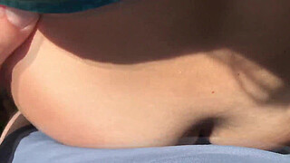 Milf teased a stranger with her tongue and he fucked her in the booty in front of everyone