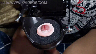 Machine for a huge portion of sperm! Super orgasm! Huge cumshot!