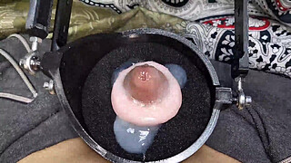 Machine for a huge portion of sperm! Super orgasm! Huge cumshot!