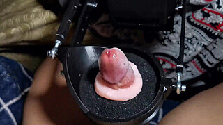 Machine for a huge portion of sperm! Super orgasm! Huge cumshot!