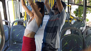 Student is <censored> and fucked by a stranger on the bus!