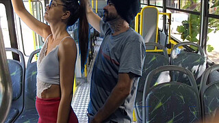 Student is <censored> and fucked by a stranger on the bus!