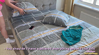 My stepsister came to clean up and was roughly fucked - LikaBusy.