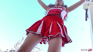 Petite Cheerleader Teen Elena Koshka <censored> her older Coach to Fuck when home alone
