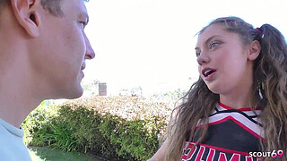 Petite Cheerleader Teen Elena Koshka <censored> her older Coach to Fuck when home alone
