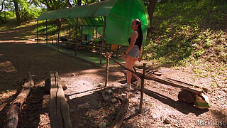 COMPLETE GIRLFRIEND EXPERIENCE: Camping, Fishing, Cooking and Outdoor Sex!