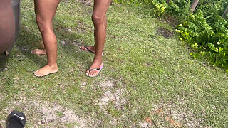 I had a hot fuck with my friends in the middle of the woods, all naked and without a condom, everyone still came inside (complete my boss)