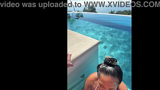 Public BJ at Infinity Pool in Costa Rica