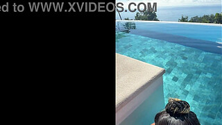 Public BJ at Infinity Pool in Costa Rica