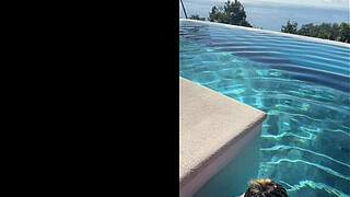 Public BJ at Infinity Pool in Costa Rica