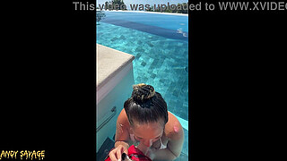 Public BJ at Infinity Pool in Costa Rica