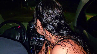 DIDI taxi blowjob to the driver, cuckold records his hotwife sucking the stranger's penis. Ubersex on the streets of Medellin, Colombia - DeisyYeraldine