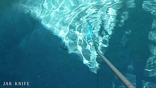 GOTH FRENCH GIRL needs help removing her bikini - Effy Hottie