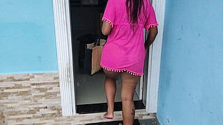 Maid went to work wearing only a bikini and ended up having sex with her boss's husband and getting cum in her face (Adam and Eve)