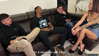 Hardcore double vaginal penetration to teen chick