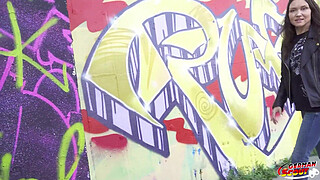 GERMAN SCOUT - DP Anal Sex Casting for small dirty MILF Cougar Kristina Grace