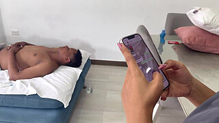 Big butt and slutty masseuse rides and tastes a BBC - CAMILA HENAO