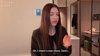 A young wife took <censored> on her husband for cheating