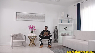 Hot Receptionists DP'D By Impatient MONSTER Cocked Clients - Dogfart