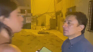 The old evangelical pastor gives a blowjob to a perverted young woman, REAL HOMEMADE AMATEUR