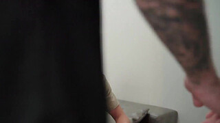 Boy shares his girlfriend with his two friends for Christmas Tatiana Álvarez MILF with huge boobs