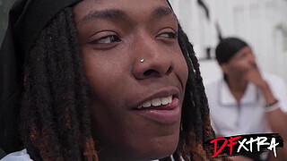 Hot Redhead Is Not Hungry For Pizza BUT SHE IS HUNGRY FOR TONS OF SHAFT In Hot Gangbang - DFxtra