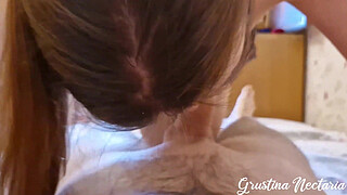 How to give a blowjob? Russian babe's tutorial