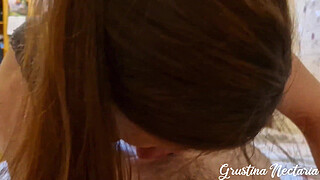 How to give a blowjob? Russian babe's tutorial