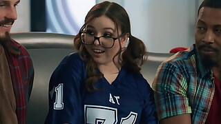 PURE TABOO Mischievous Teen Leana Lovings Seduces Her Stepdad's Best Friends