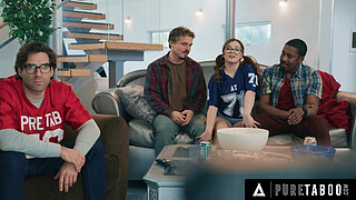 PURE TABOO Mischievous Teen Leana Lovings Seduces Her Stepdad's Best Friends