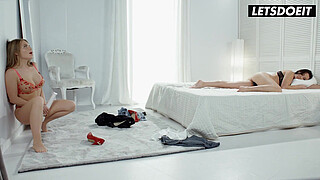 Russian Lesbians Have Intense Morning Sex - WHITEBOXXX