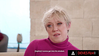 DEVILS FILM - Busty MILF Dee Williams Gives Titty Fuck While Her Naughty stepbae Is Watching