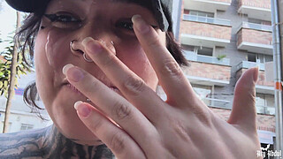 Whore loses in challenge, I fuck her and she does a cumwalk in the street