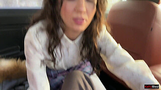 Katty West Wants To Fuck Her Boyfriend In A Car In Public One Last Time Before They Break Up