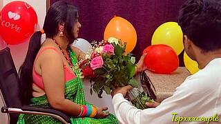 Hot mistress painful fuck on valentine day in office.