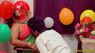 Hot mistress painful fuck on valentine day in office.