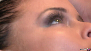 Muscled Big Booty and Tits Latina Step-Mom caught in Shower and seduce to Fuck by Big Penis Boy when home alone