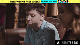 PURE TABOO Dava Foxx Tricks Mourning Neighbor Natasha Nice To Have Sex With Her Hormonal Stepson