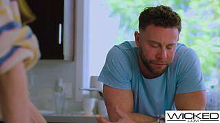 Wicked - Couple Put Their Differences Aside & Invite Hot Blonde Emma Hix For Threeway