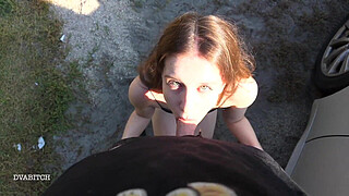 That was an amazing fuck on a road trip my pussy is now dripping with his cum